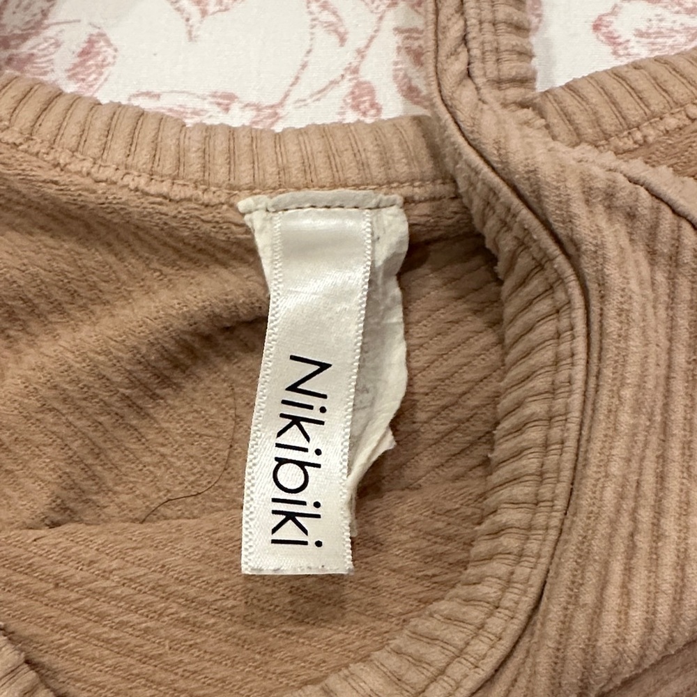 Nikibiki Beige Ribbed Top - Picture 2 of 2